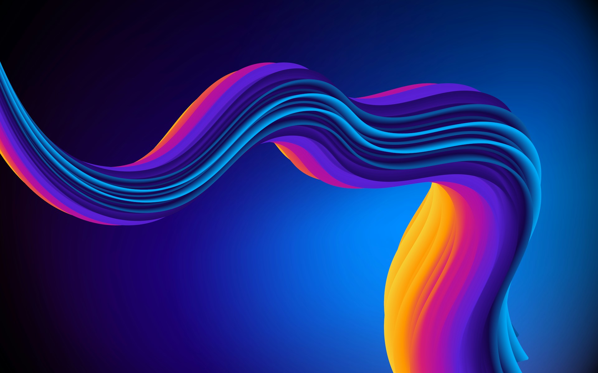 A Blue and Purple Background with Wavy Lines as banner image
